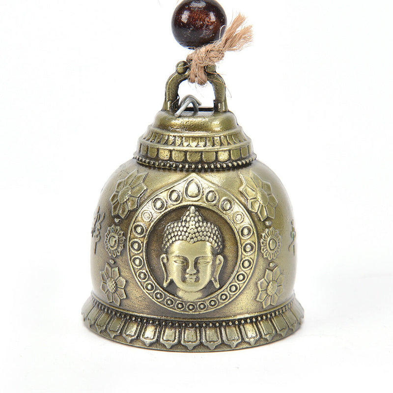 Buddha Statue Pattern Bell Blessing Feng Shui Wind Chime For Good Luck Fortun OZ