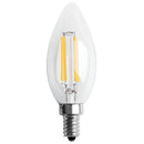 Dimmable E12 4W COB Edison Candle Flame Filament LED Light Bulb Lamp 10*3.5 M6B2