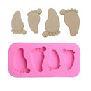 DIY Little Feet Foot Silicone Mould Fondant Cake Cookie Kitchens Baking Mold Gw
