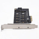 Dual M.2 Pcie Adapter, M2 Ssd Nvme (M Key) Or Sata (B Key) 22110 2280 2260  M8C6