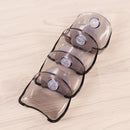 Plastic Super Suction Cup Razor Rack Clear Gray Bathroom Razor Holder ME