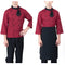 Red Chef Waiter Double-breasted Coat Uniform Long Sleeve Jacket Clothes XXXL