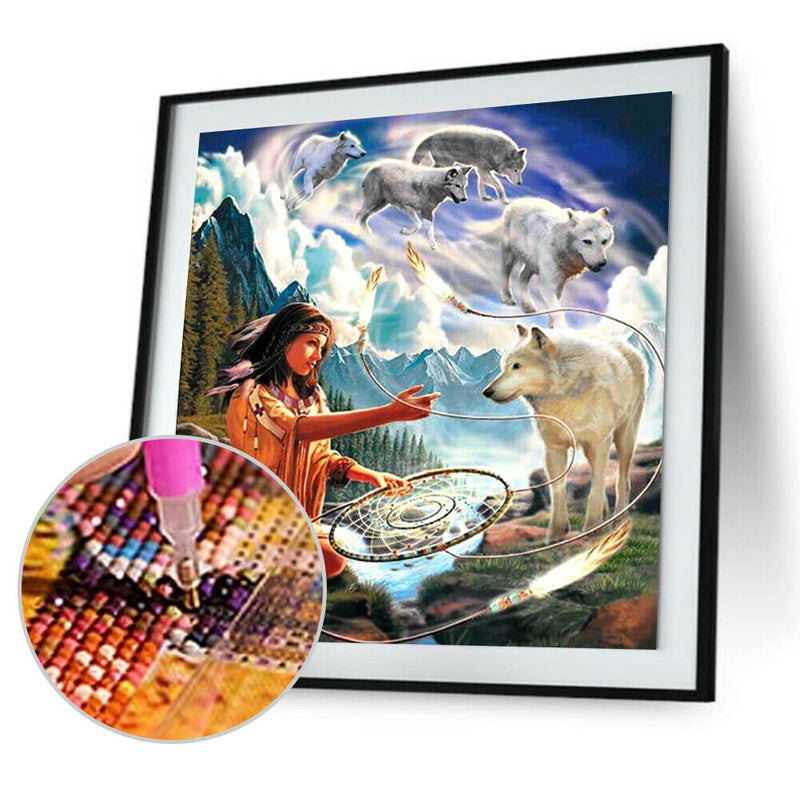 Beauty Girl 5D DIY Diamond Painting Embroidery Needlework Cross Stitch Gift