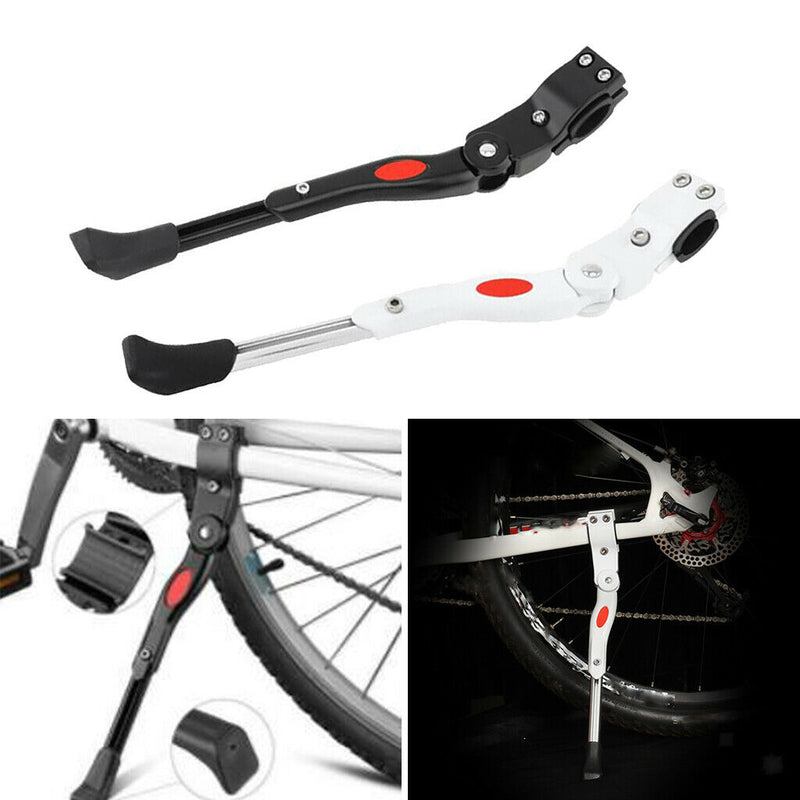2x Bicycle Kickstands Single-Side Bike Stand Rack for 22-27'' Wheel Dia.
