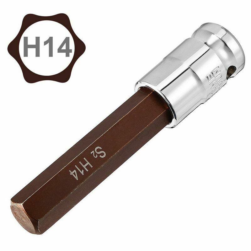 1/2-Inch Drive 14mm Hex Bit Extra Long Socket, S2 Steel