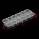 12 Slots diamond painting clear storage box case embroidery cross stitch tool LJ