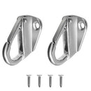 2Pcs 43mm Stainless Steel Fending Hooks Fender Spring Hook Snap Attach Rope