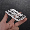 22 in 1 Wilderness Survival Card Fishhook Arrow Awl Needles Blades Multi- OZ