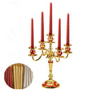 2pcs Taper Twisted Smokeless Dinner Dining Table Wedding Xmas Candles Red