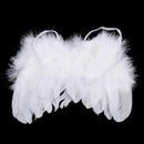 Baby newborn photo shoot costume angel wings photography post angel feather