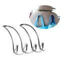 Stainless Steel Car Space Saver Organizer Bag Hook Hanger Holder 2pcs New