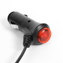 DC12V 5.5x2.1mm Car Auto Vehicle Charger Charging Power Adapter Cable Cord Black