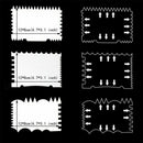 7PCS Comb Durable Decorating DIY Icing Smoother Pastry Cake Scraper Baking Tool