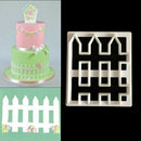 Fence Design Plastic Fondant Cutter Cake Mold Fondant DIY Decorating Tools3C
