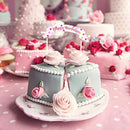 Happy Birthday Cake Cupcake Bunting Banner Flag Food Topper Party Picks LJ