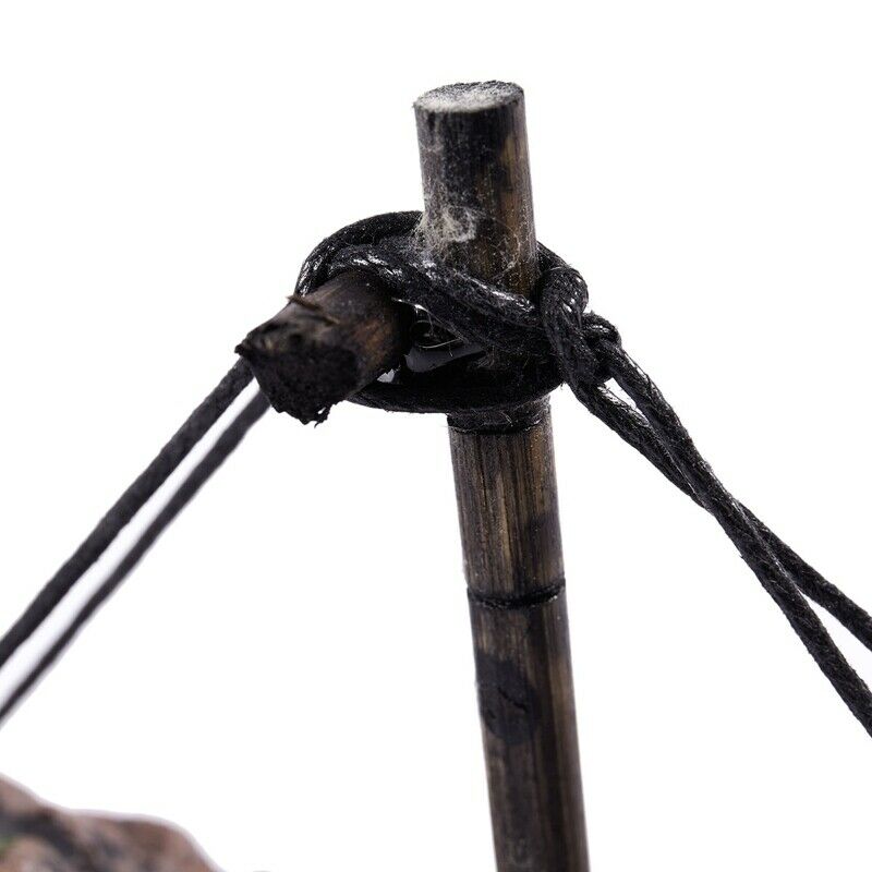 Fish Tank Cave Decoration Aquarium Ornament Wreck Sunk Ship Sailing Boat