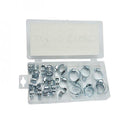 34PCS CLIPS HOSE CLAMP PIPE 16pc SET 16MM - 32MM TAP GARAGE PLUMBING