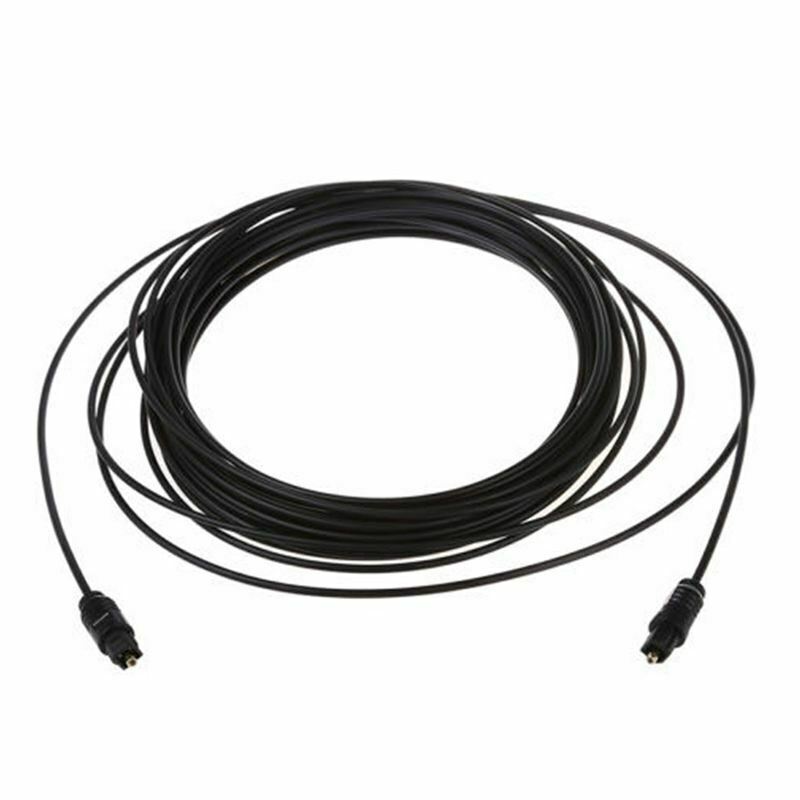 10 Ft Digital Fiber Optic Audio Cable Cord Optical Spdif For Tv Dvd Amp I6H5