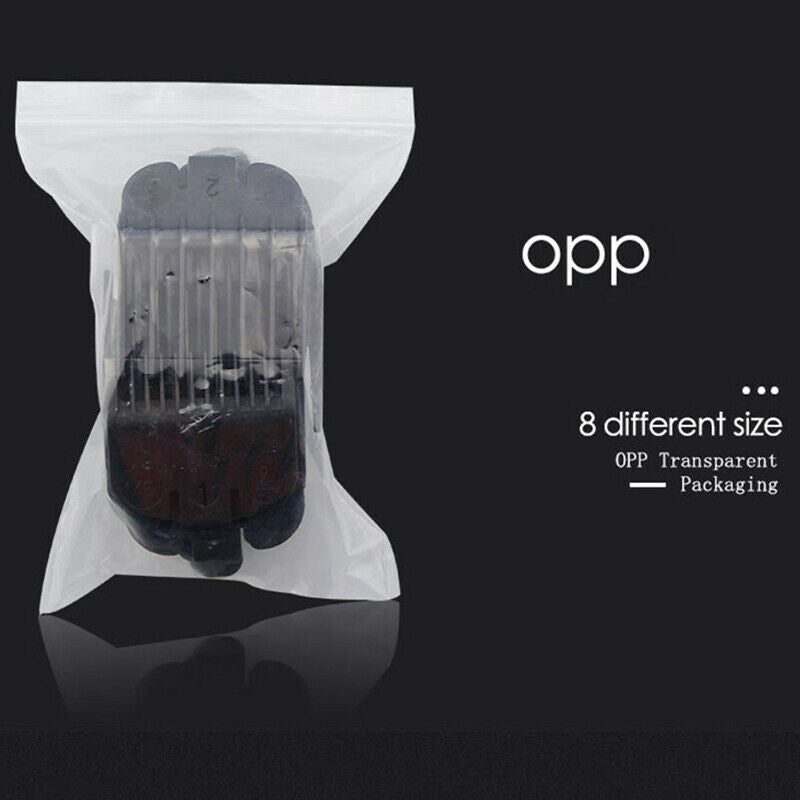 8Pcs/Set Hair Clipper Limit Comb Attachment Clipper Guide Comb Black Limit C Gn