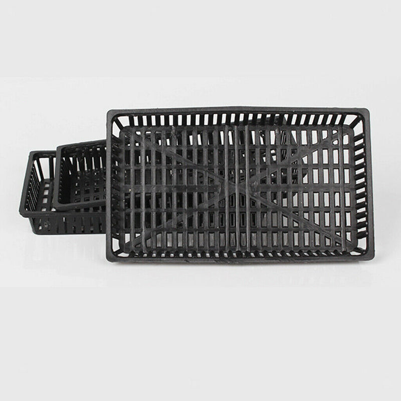 10x Useful Rectangle Plastic Aquatic Pond Water Plants Planting Basket