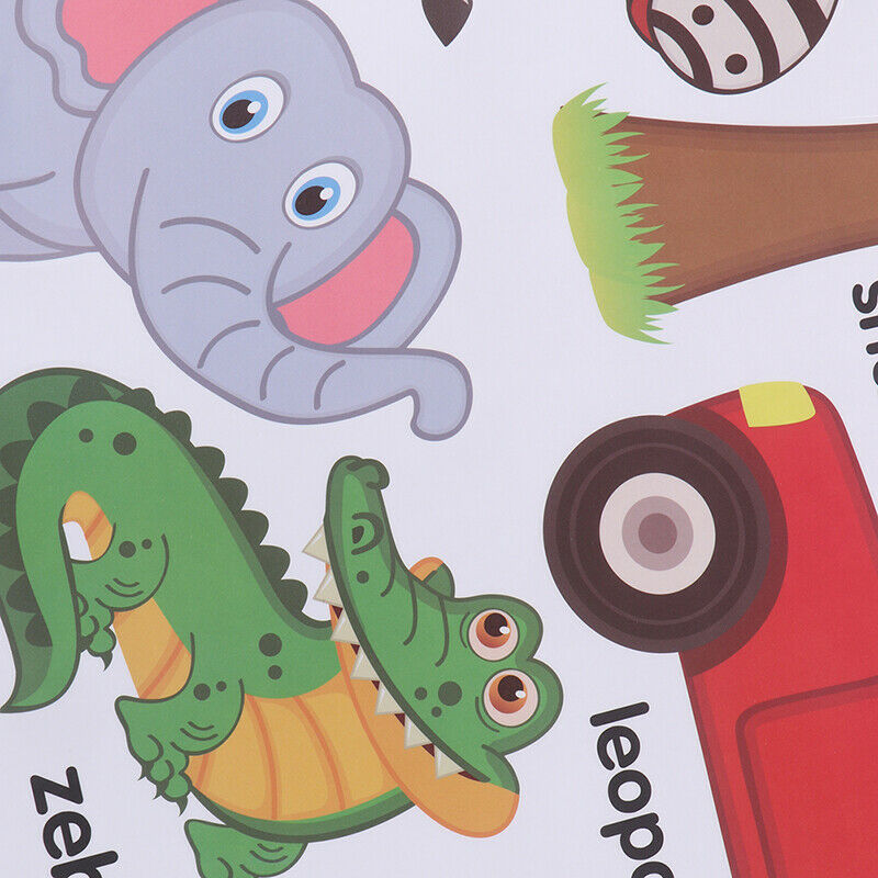 Children's early education stickers animal English REMOVABLE STICKE_