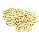 50pcs 2 Holes Wooden Buttons Sewing Horn Toggle Buttons DIY Crafts Scrapbook