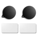 2PCS Screen Steel Protective Film + 2PCS Lens Cap Cover for GoPro Max Actio U4P5