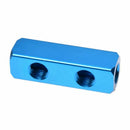 1/4" PT Threaded Ports 2 Way Quick Connect Air Hose Manifold Block Splitter