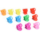 20pcs Colorful Assorted Women Girls Mini Small Plastic Hair Clips Claws Clamps