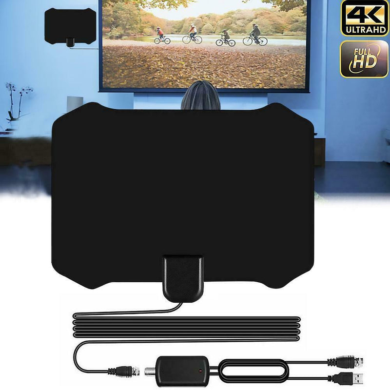 HJ0003 200 Miles 1080p 4K HDTV TV Antenna Indoor Signal Receiver Amplifier