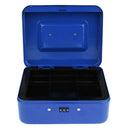 Small Cash Box Piggy Bank Money Box With Combination Lock For Security Blue