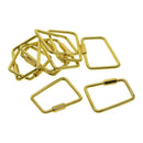 10pc Brass Sturdy Screw Lock Clasp For Key Chain Key  Outdoor Sports Bag
