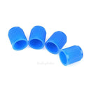 100pcs Plastic Car Truck Bike Tire Tyre Wheel Valve Stems Caps Dust Cover Blue