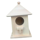 Handcrafted Natural Wood Bird House Nesting Box Bird Hut Crafts For Bird