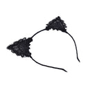 Women Girls Kids Cute Cat Kitty Costume Ear Party Lace Hair Head Band Prop J Gw