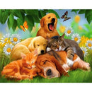 5D DIY Full Drill Diamond Painting Animals Cross Stitch Mosaic Kits (E209)