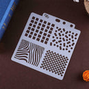 Theme Lace Ruler Handcraft Template DIY Photo Album Stencils Drawing Tool
