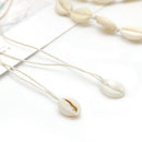 Boho Women Beach Sea Shell Cowrie Pendant Choker Lucky Rope Necklace Jewelry