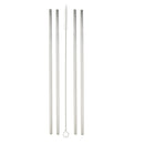Stainless Steel Straws with Cleaning Brush Reusable Drinking Straws 265mm L