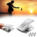 Stainless Steel Fish Fillet Clamp Deep-jaw Fish Tail Clip Screws AU Mountin O0H5