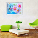 Flowers Butterfly DIY Diamond Painting Cross Stitch Rhinestone Home Decor