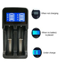 Dual Slots Led Screen Battery Charger Usb Smart Rechargeable for Aa/Aaa Ni-