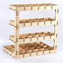DIY Wooden Paint Rack Ink Storage Organizer 4-layer 60-grid