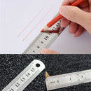 45PCS Pocket Pouch Metric Metal Ruler Measurement Double Sided Stainle WUS