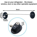 3 Pieces Refrigerator Door Lock Strong Adhesive Freezer Door Lock File Draw O3Q9