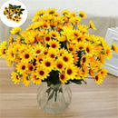 30cm Artificial Sunflower Bouquet Bush Silk Flowers Flower Floral Wedding Rose