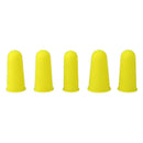 Anti-slip Hot Glue Gun Finger Cap Silicone Finger Cover Sleeve (Yellow 5pcs