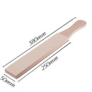 1X(38Cm Wooden Handle Leather Sharpening Strop Handmade Razors Polishing Bo