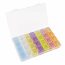 28 Grids Plastic Craft Organizer Case Diamond Storage Box Adjustable Storag