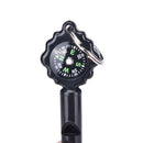 Black Mini Survival Tool Whistle Compass 2 in1 new hot selling 2018 bFJ Ew